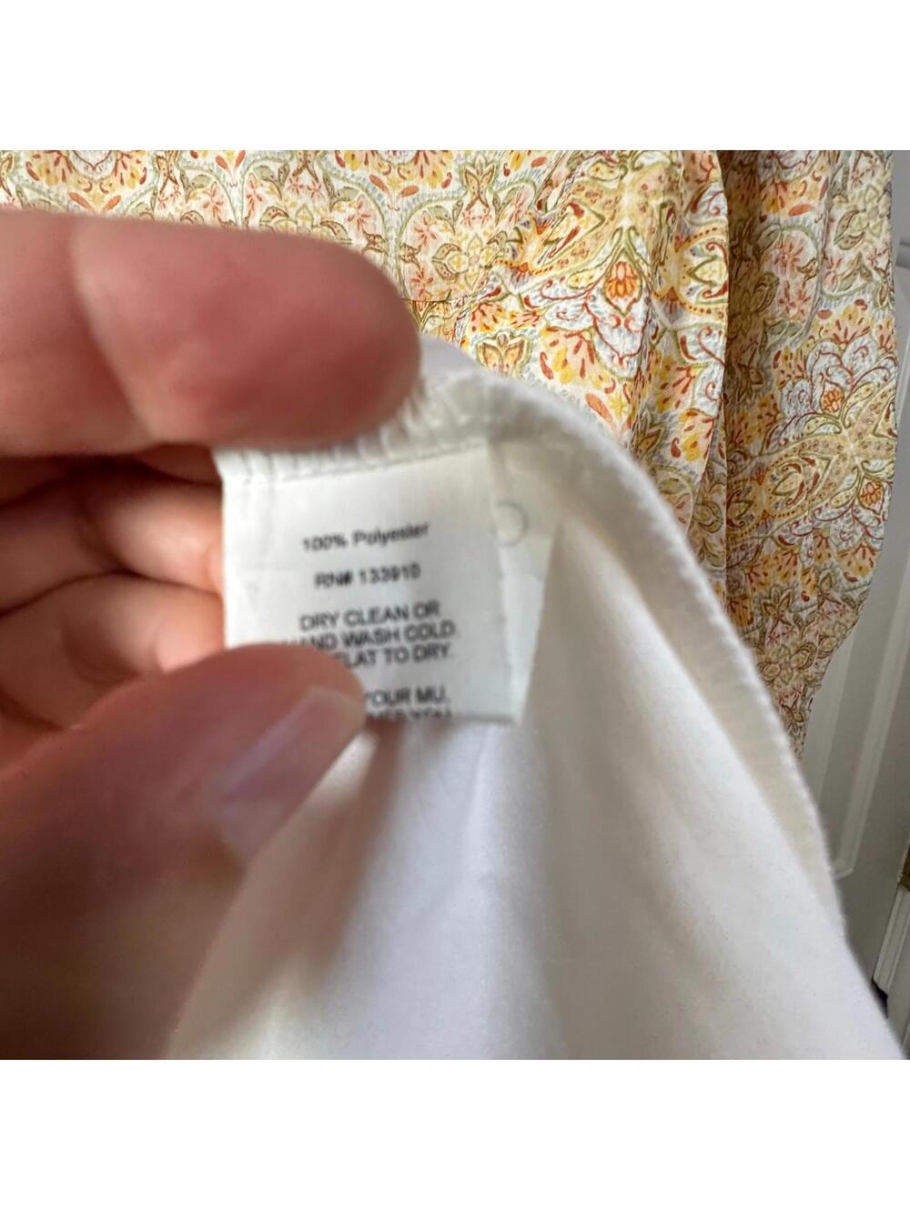 Show Me Your Mumu Birdie Mini Dress XS Cream Floral Boho Tiered - Picture 5 of 6